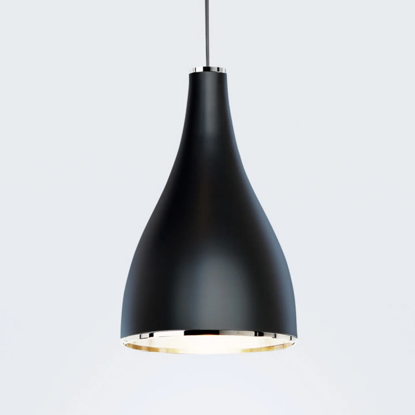 One Eighty S hänglampa, Ø 11,5 cm, svart - Serien Lighting One Eighty Suspension Adjustab - Vardagsrum - Design - Metall - Med en ljuskälla