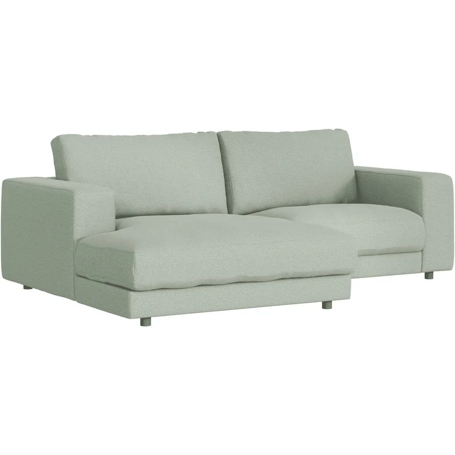 Ecksofa Ava Links Bezug: 100% Polyester mint B 240 T 170 cm - Möbel Konfigurator: Traummöbel individuell zusammenstellen