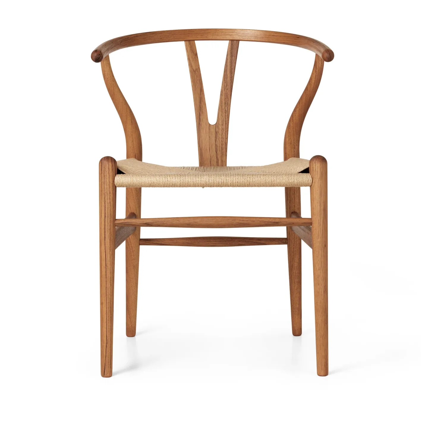 Carl Hansen & Søn CH24 Y-stol Oljad teak-naturflätad