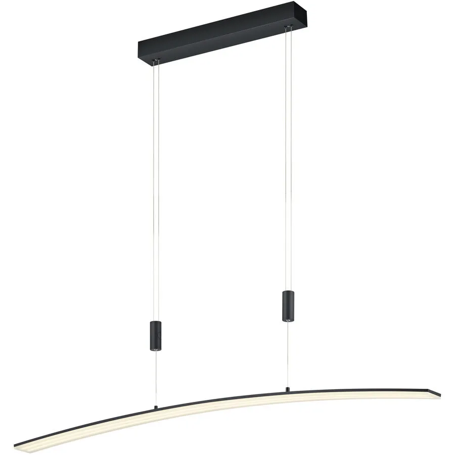 Pendellampe Collina Schwarz Metall 130 cm - LED - Lichtfarbe: Extra warmweiss - LED Energiesparlampen