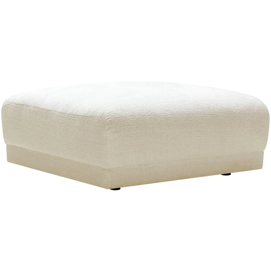 Hocker Miracolo Weiss Stoff 102 cm 44 cm