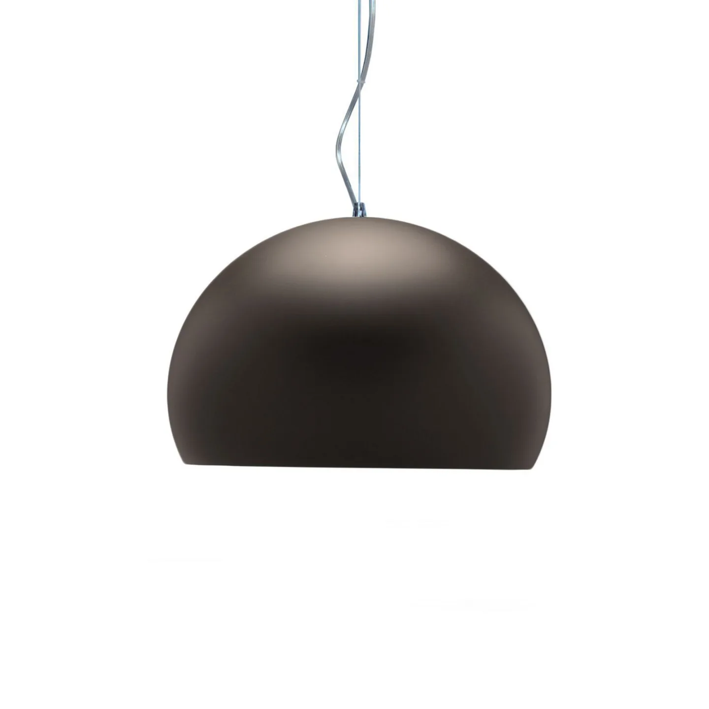 Small FL/Y Pendelleuchte Braun - Kartell - Wohnzimmer - Design - Kunststoff - Einflammig