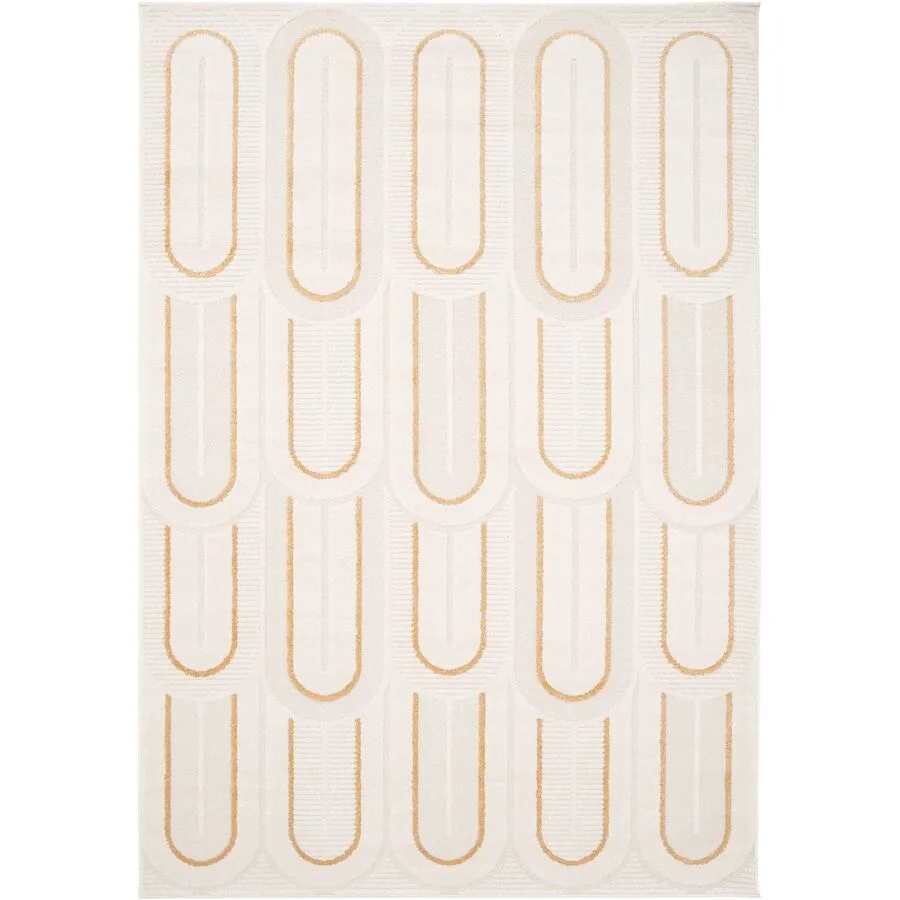 Teppich Brera Creme Anderes Muster Polyester/Polypropylen 120 x 170 cm