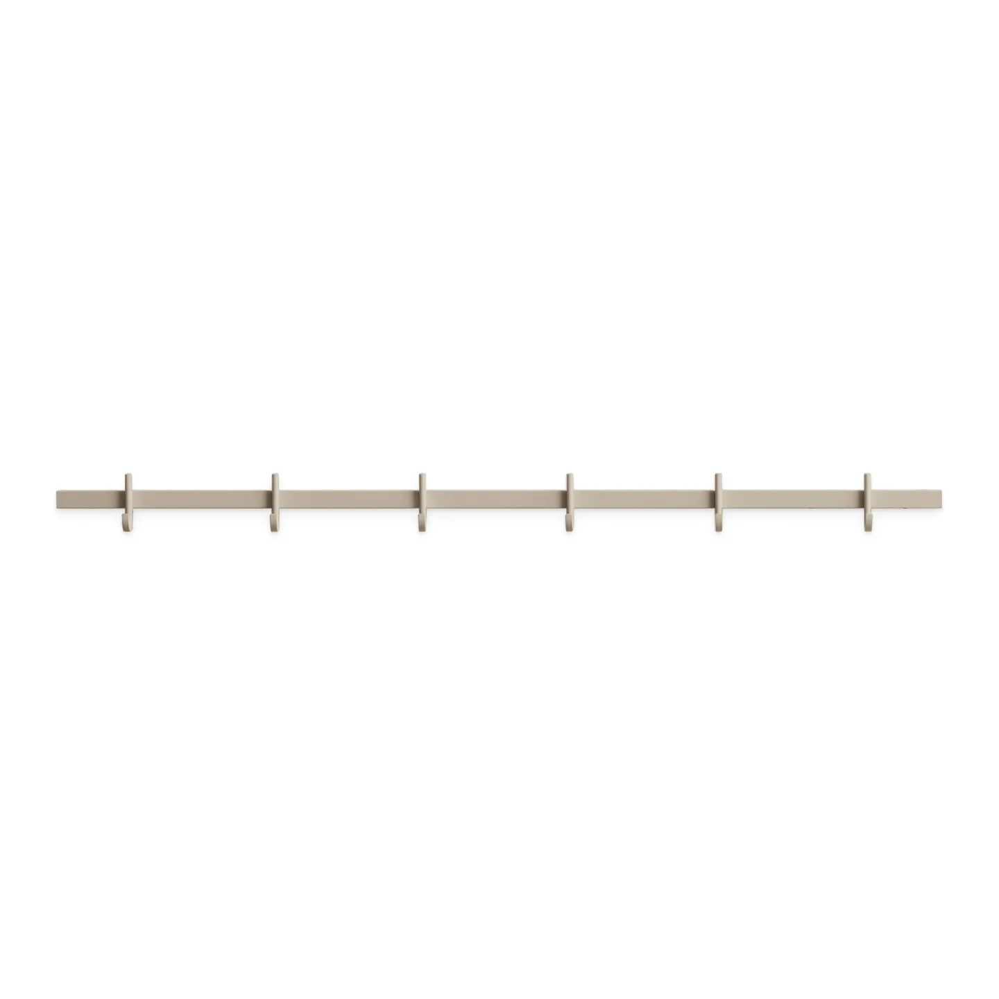 Relief - Hook Rail, Medium w82 x d4,7 x h5,2 cm 1-pack 82x5.2x4.7 Beige - Krokar - TAF Studio - Beige - Metall