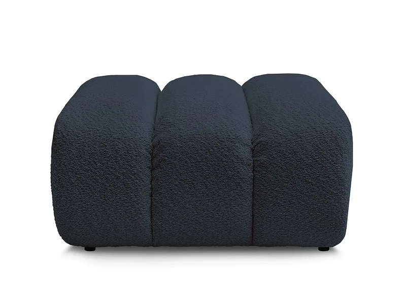 Hocker BOBOCHIC TALIA 80x80x42cm boucle-stoff dunkelblau
