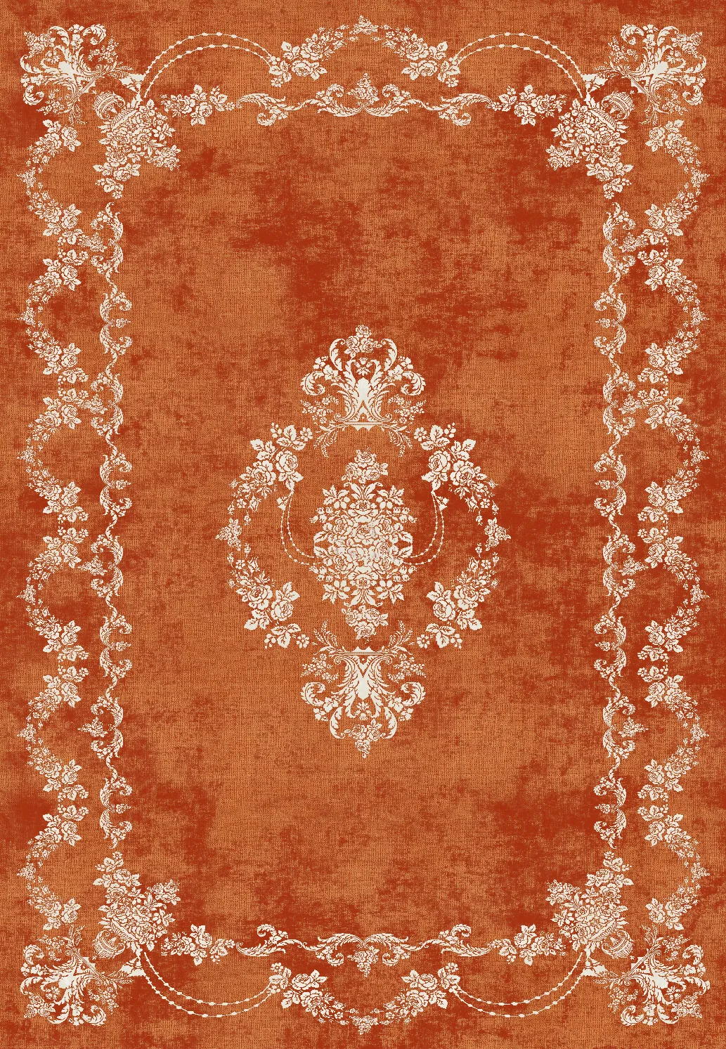 Wilton-teppe - Taknis (terracotta) (Størrelse: 200 x 280 cm)