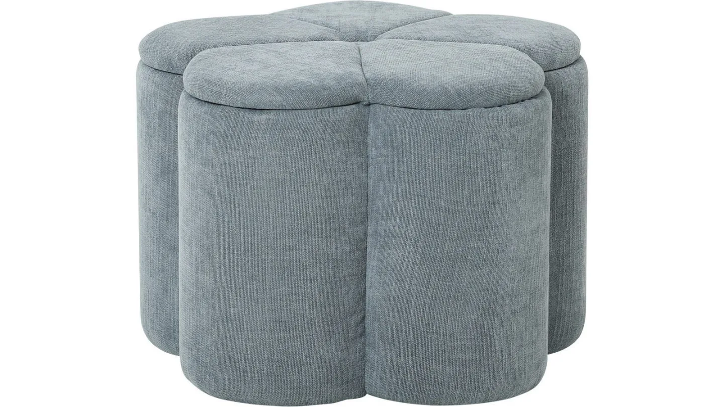 Viresta Sittpuff med förvaring 60 cm - Blå