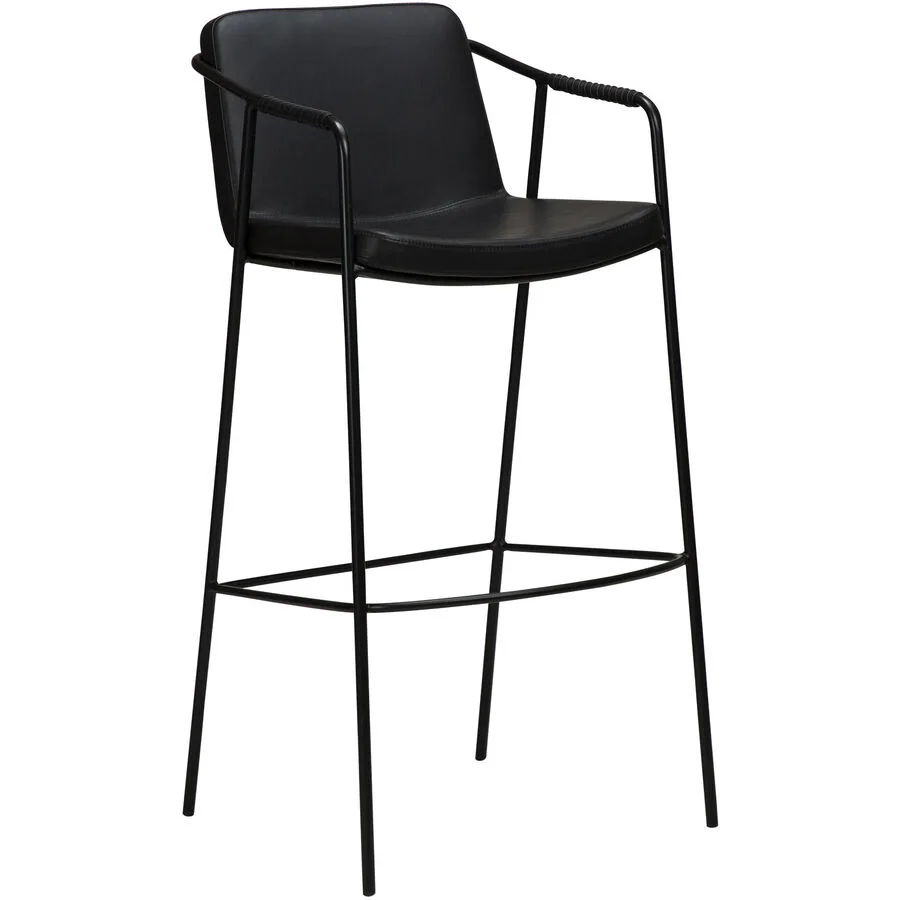 DAN-FORM Barhocker Boto schwarz Kunstleder, Metall H 104 cm