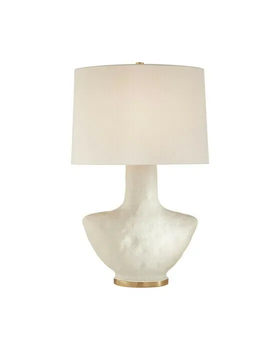 Armato Table Lamp White/Linen