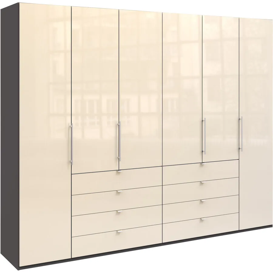 Kleiderschrank Leti taupe Holzwerkstoff B 300 cm