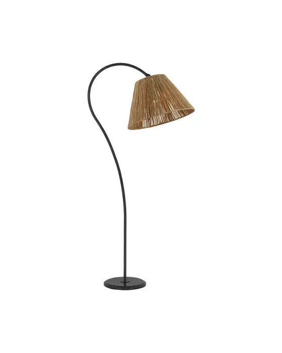 Dume Large Arched Floor Lamp Aged Iron