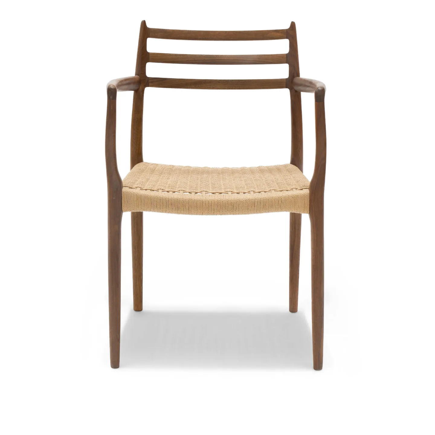 J.L. Møller - Model 62 Oak, Smoked, Natural Rope - Matstolar - Niels Otto Møller