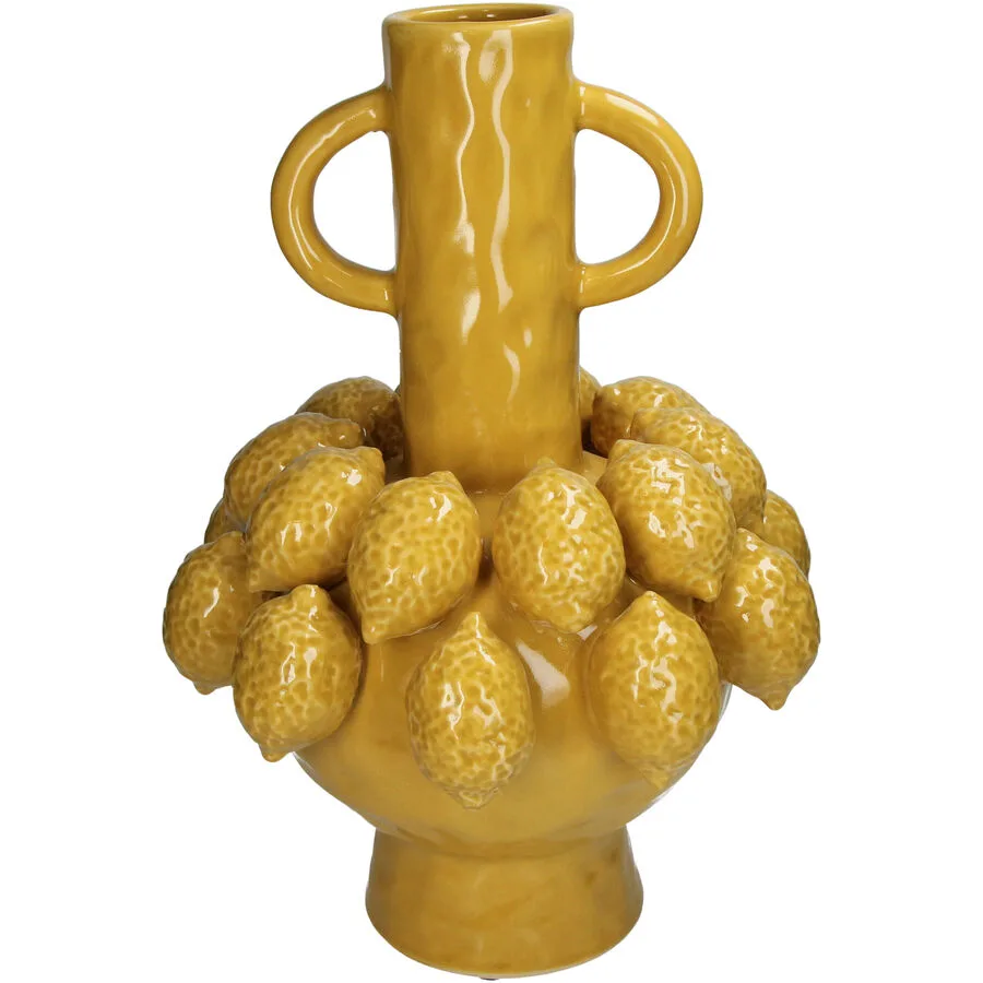 Vase Myko Gelb Steingut 42 cm
