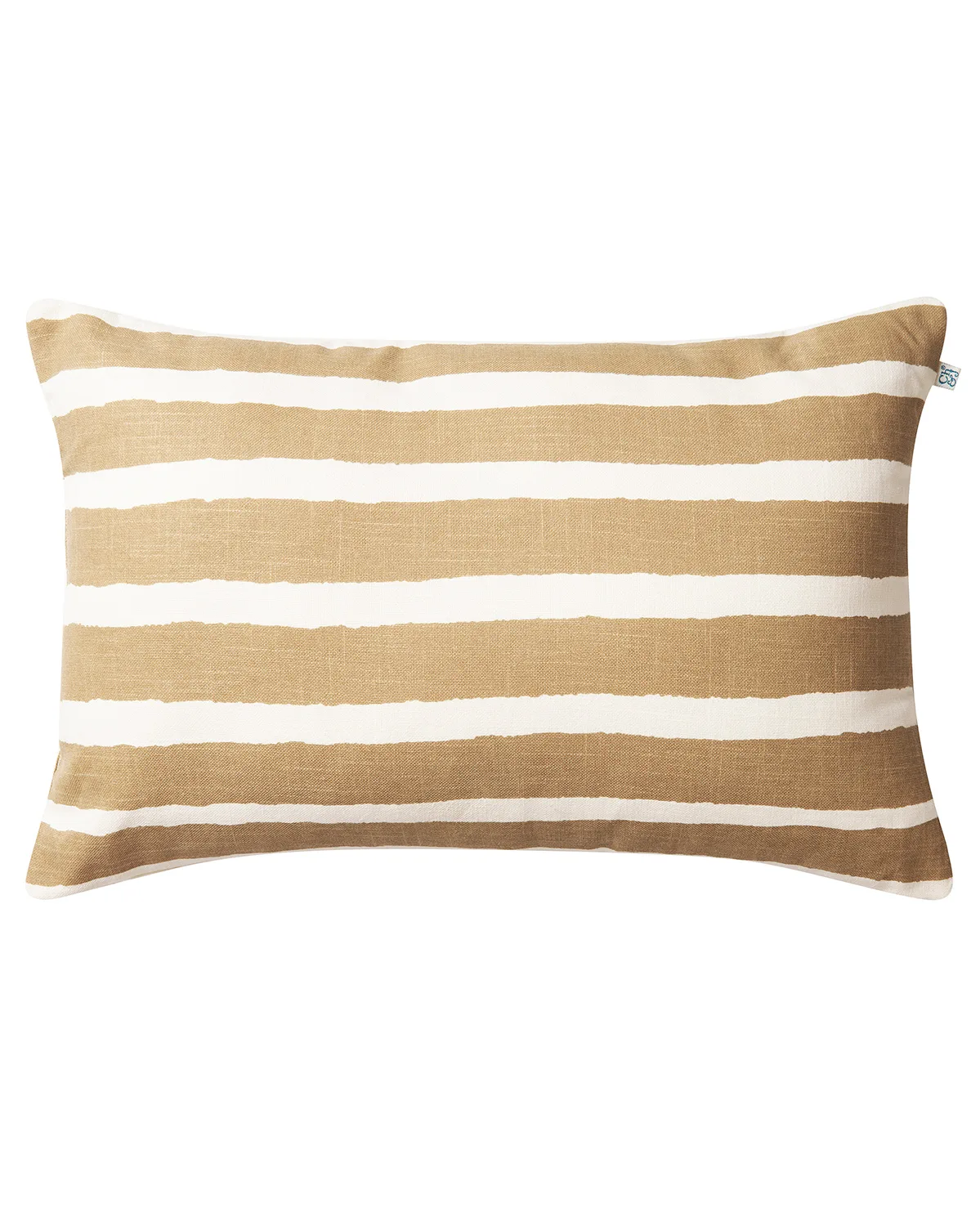 Chhatwal & Jonsson - Utomhuskudde block stripe 40x60 cm beige offwhite - Prydnadskuddar och kuddfodral - Stig Jonsson - Beige,Vit - Bomull/Textilmaterial