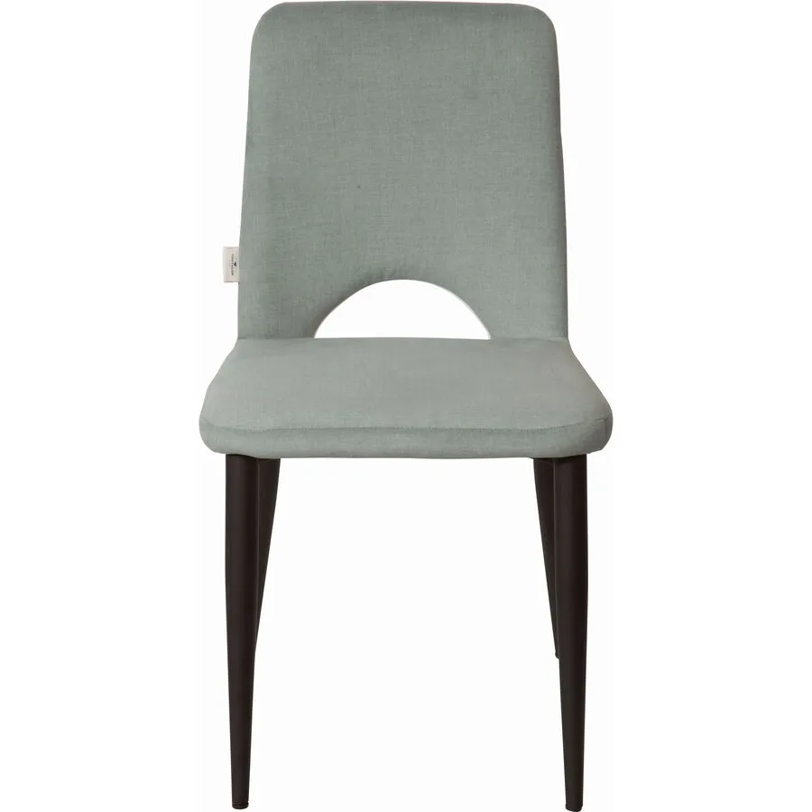 Stuhl 2er-Set Darwin grau Stoff/Polyester