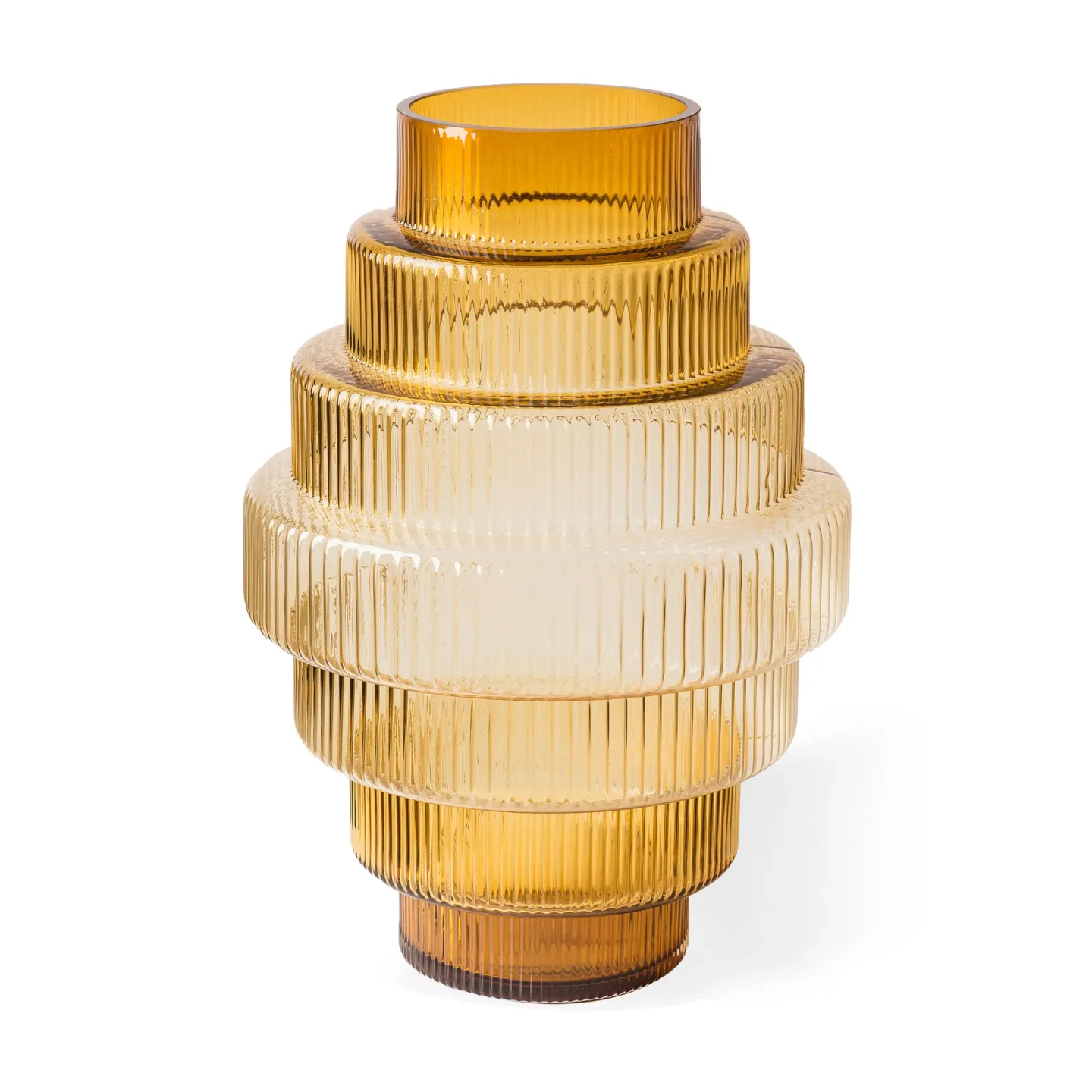 POLSPOTTEN Steps Vase S 30 cm Ocker