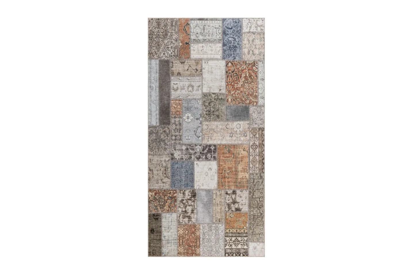 Patchwork Wiltonmatta 80x150 cm - Flerfärgad