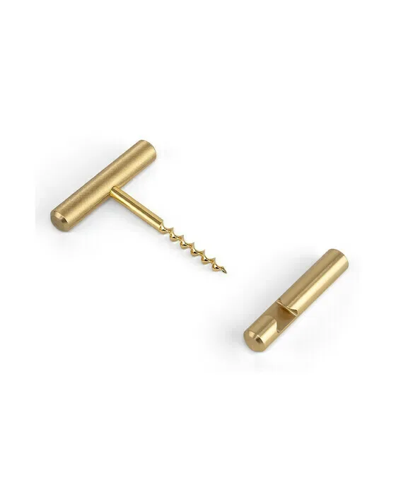 Wine and Bottle Opener Brass