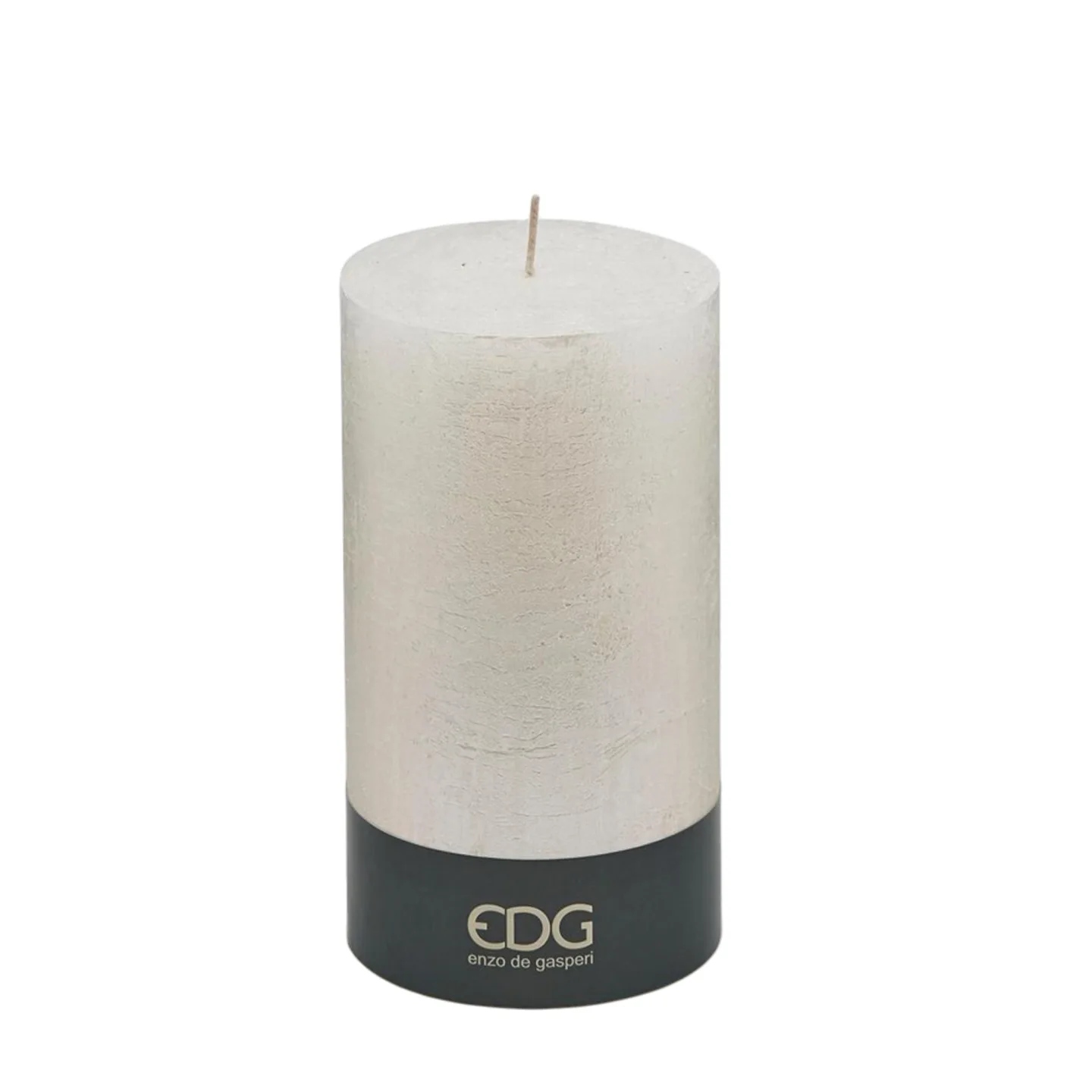 Edg Kerze Rustic Weiss H: 18 cm | Schubiger Möbel