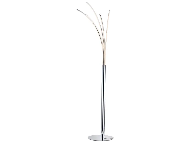 Stehlampe LED PALMIER variable Intensität 180cm 24W silberfarben