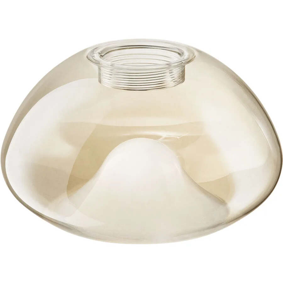 Lampenschirm Isa Braun Glas 18 cm 11 cm - Farbe: cognac