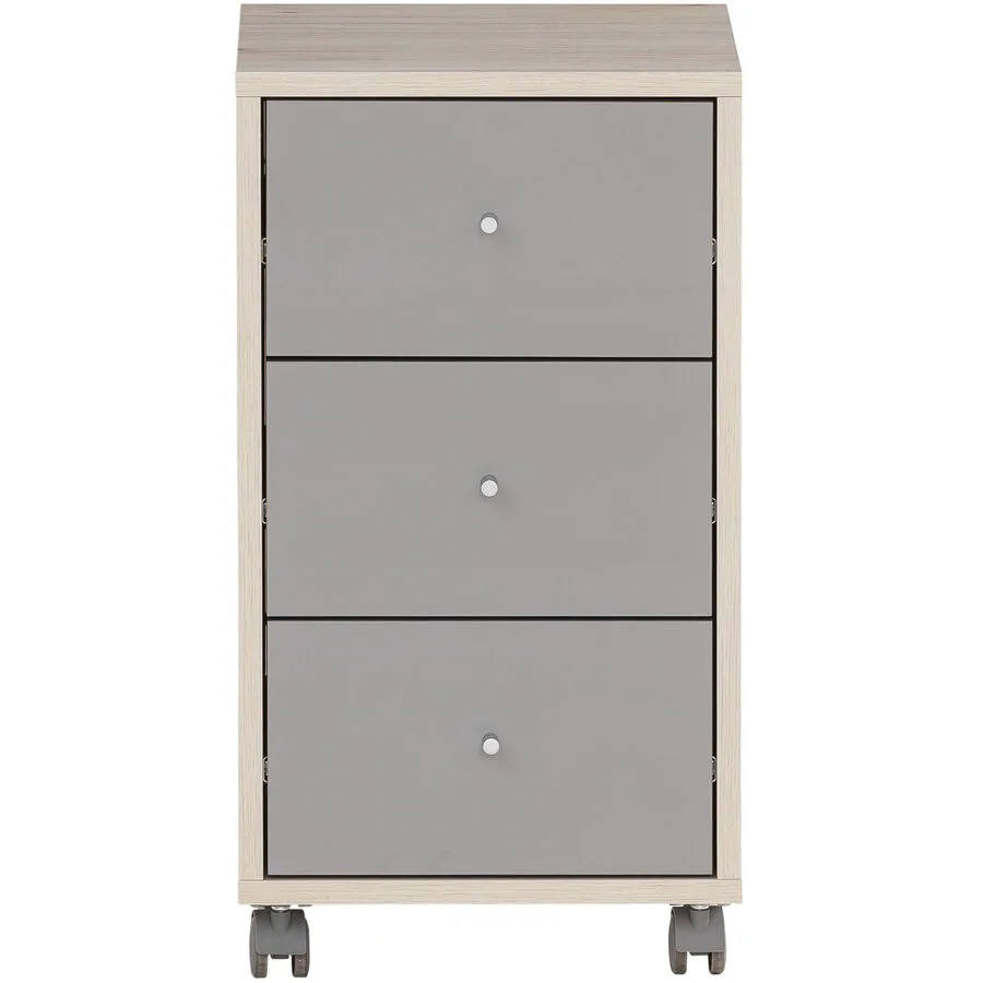 Rollcontainer Ciri Beige Holzwerkstoff 32.6 cm 59.7 cm 39.1 cm - Farbe: sand