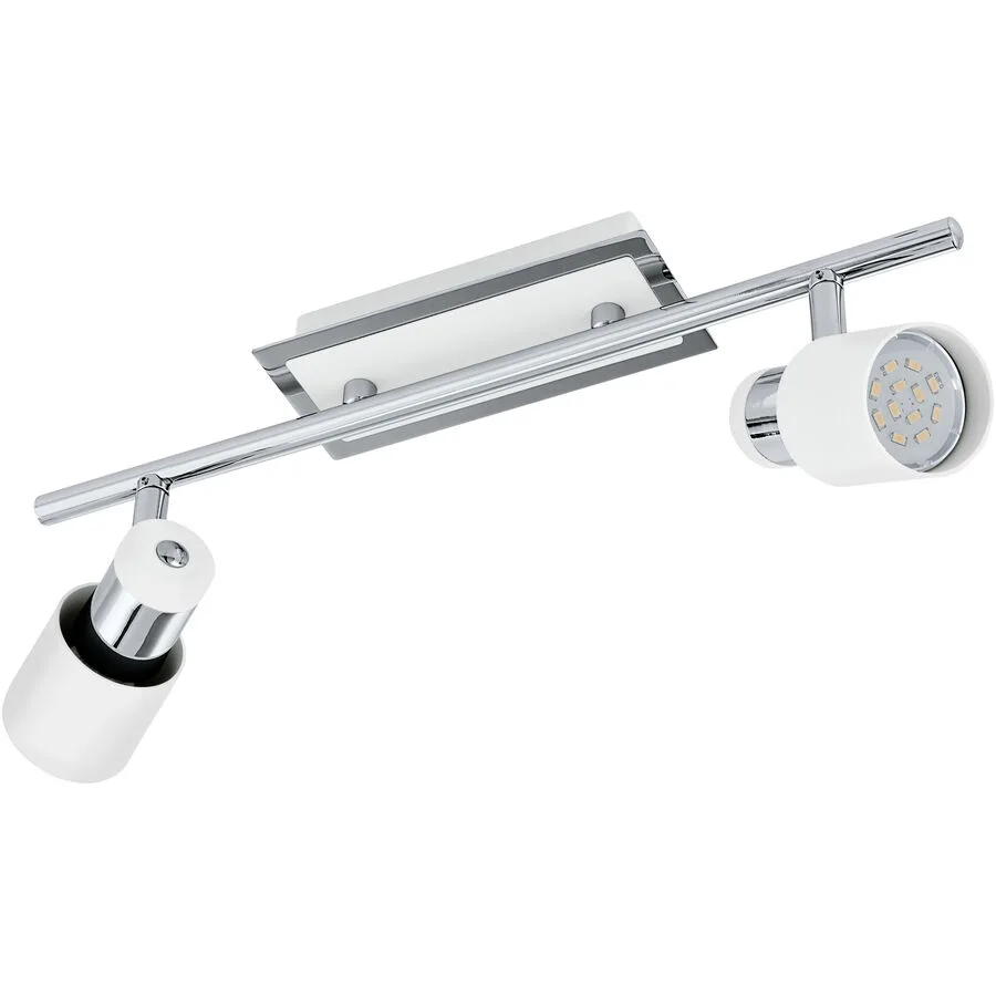 Eglo Spot Davida Weiss/Grau Stahl 7 cm - Farbe: chrom/weiss