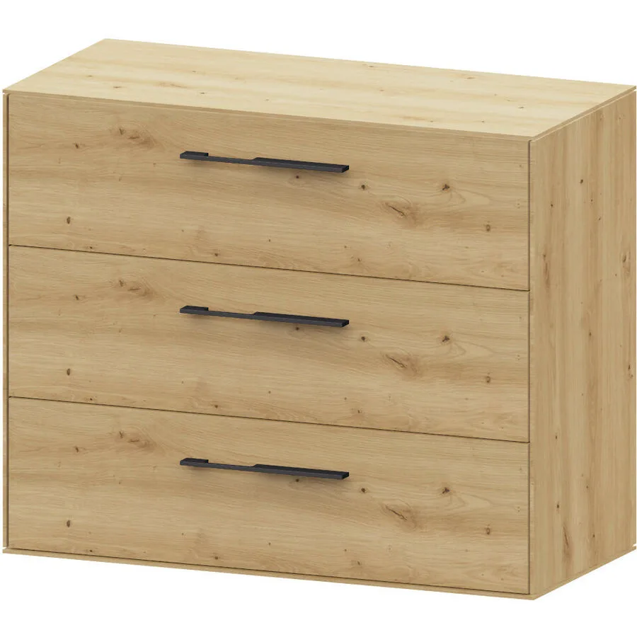 Kommode Nikolai eiche Eiche Massivholz B 100 H 84 cm
