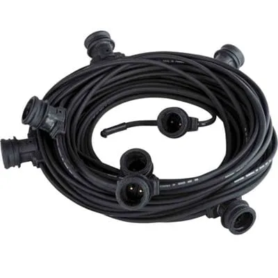 Belysningskedja 30-Meter c/c 300 B22 IP44