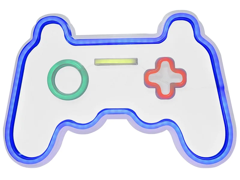 Dekorationsobjekt LED GAME 27.5cm blau