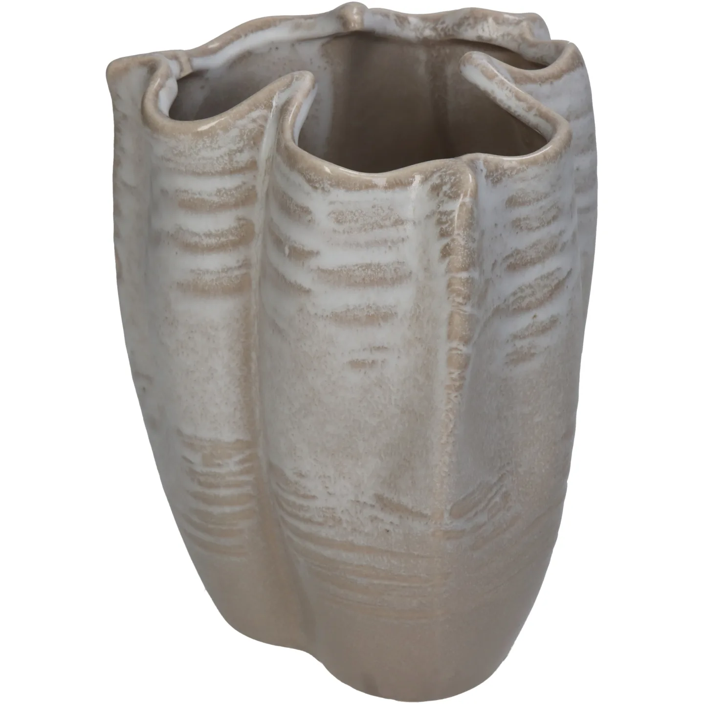 Kersten Vase Keramik, Beige H: 19 cm | Schubiger Möbel