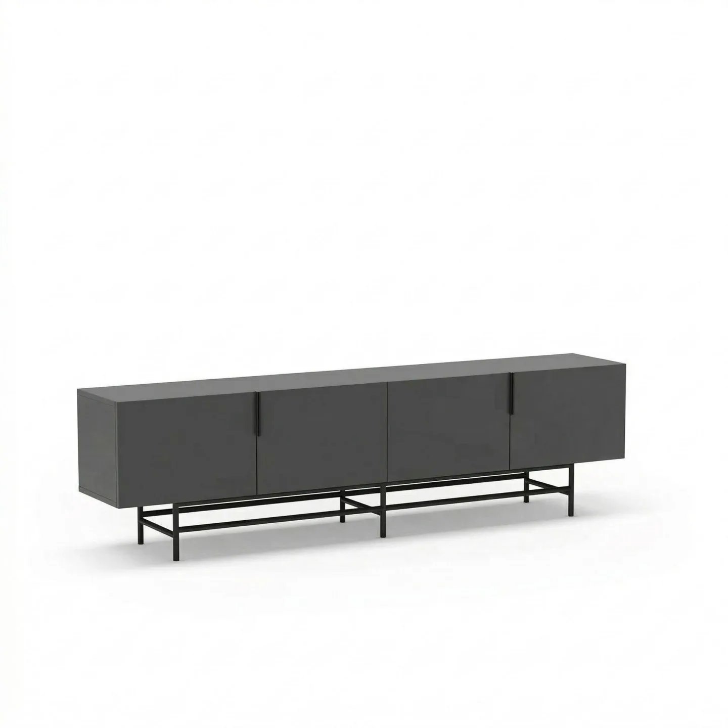 Truvia TV-bänk 200x55x35 cm - Antracit och svart