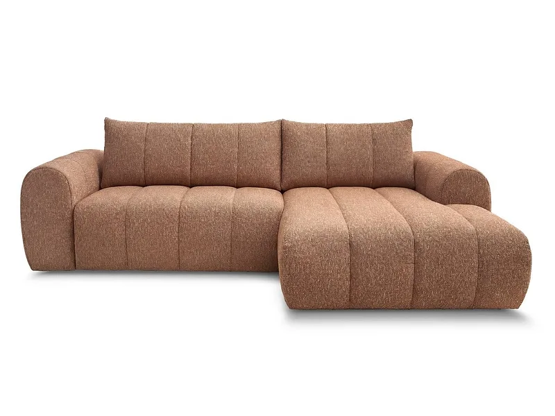 Ecksofa BOBOCHIC NESTY Stoff chiniert orange