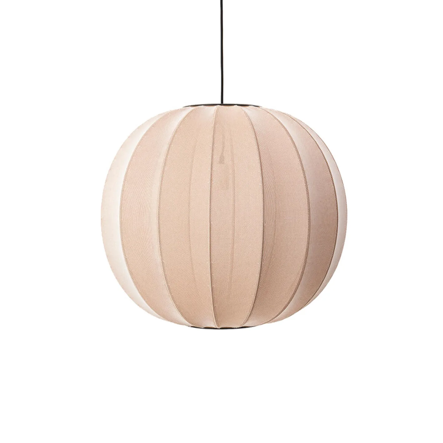 Knit-Wit 60 Round Pendel Sand Stone - Made By Hand - Soverom - Aluminium