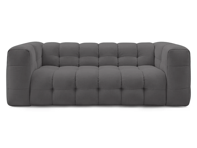 3er Sofa BOBOCHIC CLOUD Stoff dunkelgrau