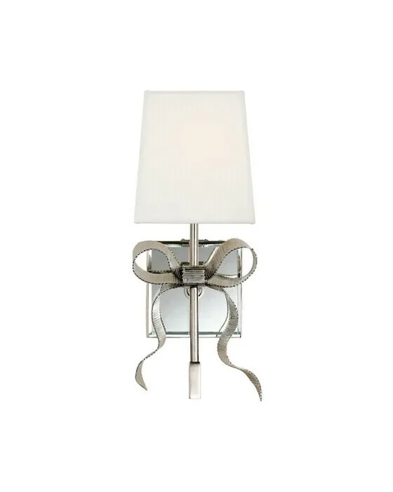 Ellery Small Gros-GraBow Sconce Polished Nickel