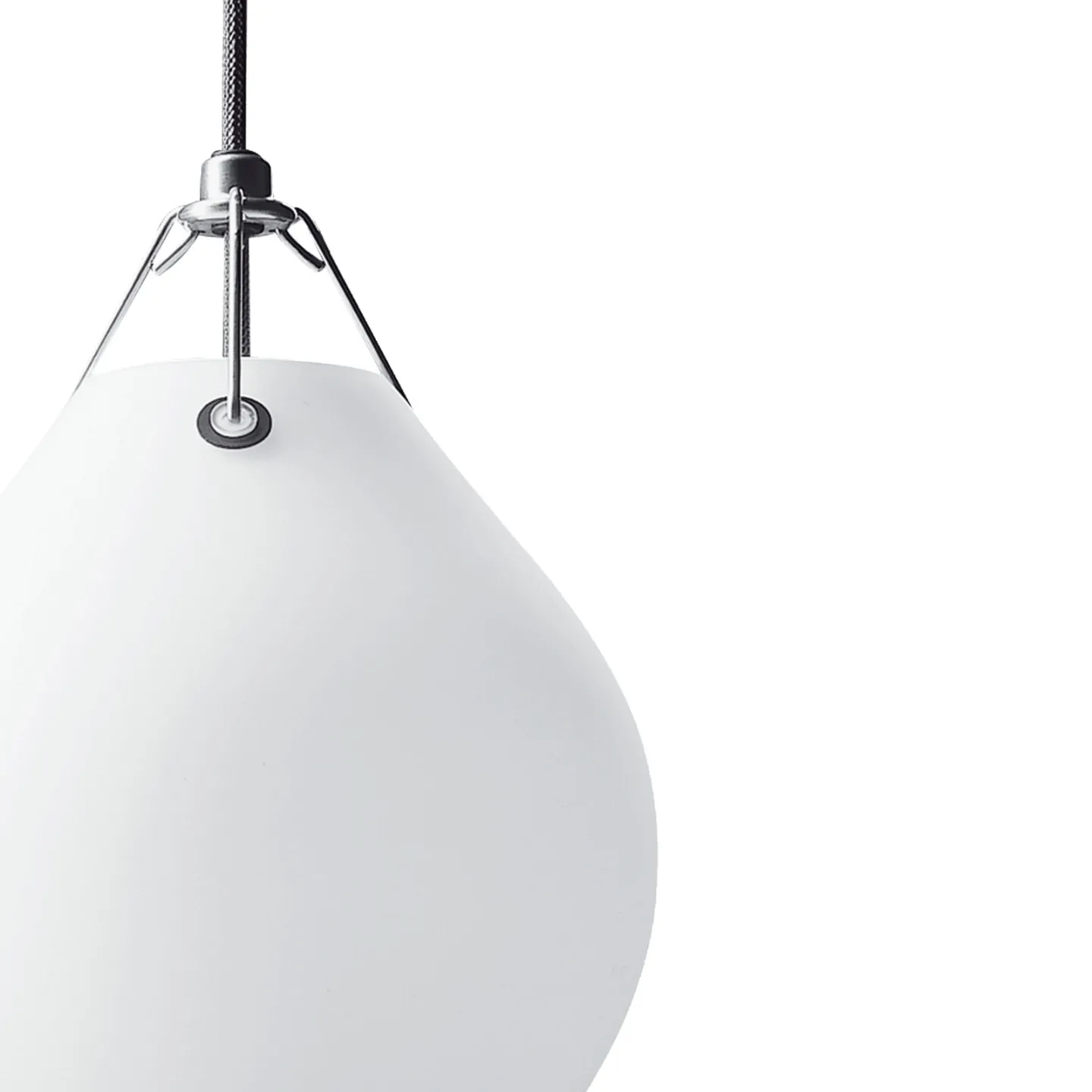 Moser Pendel Ø205 Matt White/Opal - Louis Poulsen - Stue - Design - Glass - Med en lyskilde
