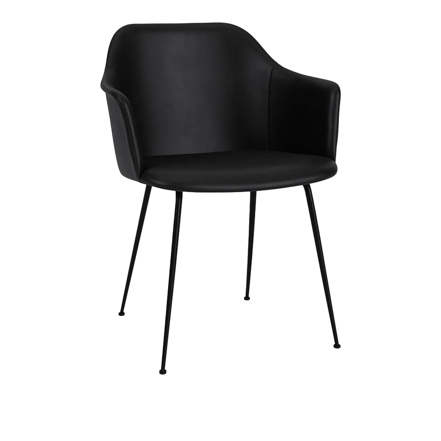 &Tradition - Rely Armchair HW35 Seat Cushion Leather cat.2, Noble Black - Matstolar - Hee Welling - Svart - Textilmaterial/Syntetiskt/Plast