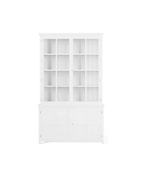 Rhode Island vitrinskåp classic white
