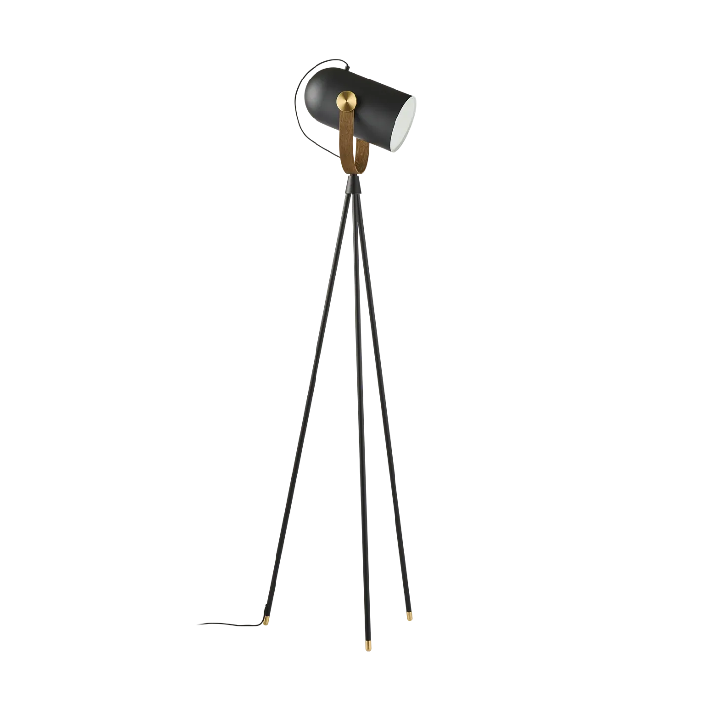 Le Klint Carronade II golvlampa Svart-rökt ek