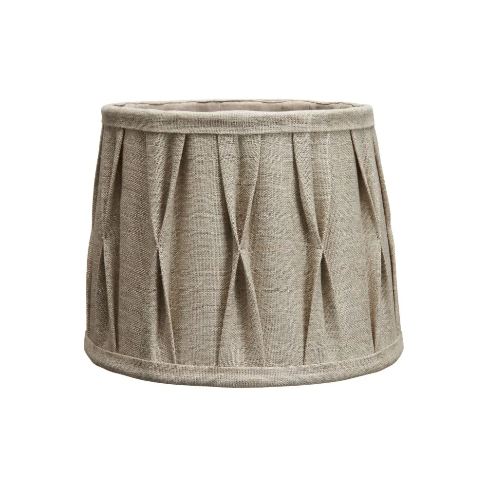 Lampskärm Sofia Plisse Stygn Natur - Pr Home (Storlek: Ø 35 cm)