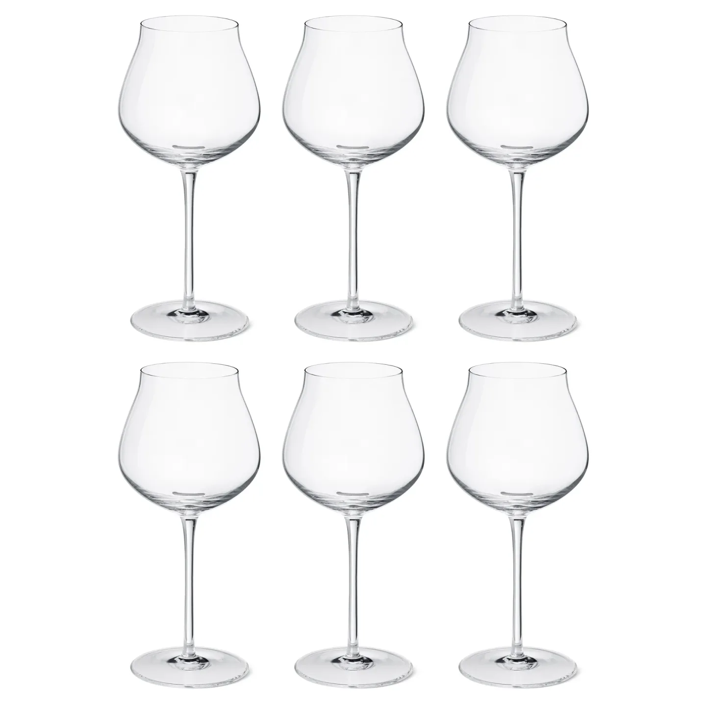 Georg Jensen Sky Rotweinglas 50cl 6er Pack Kristallin