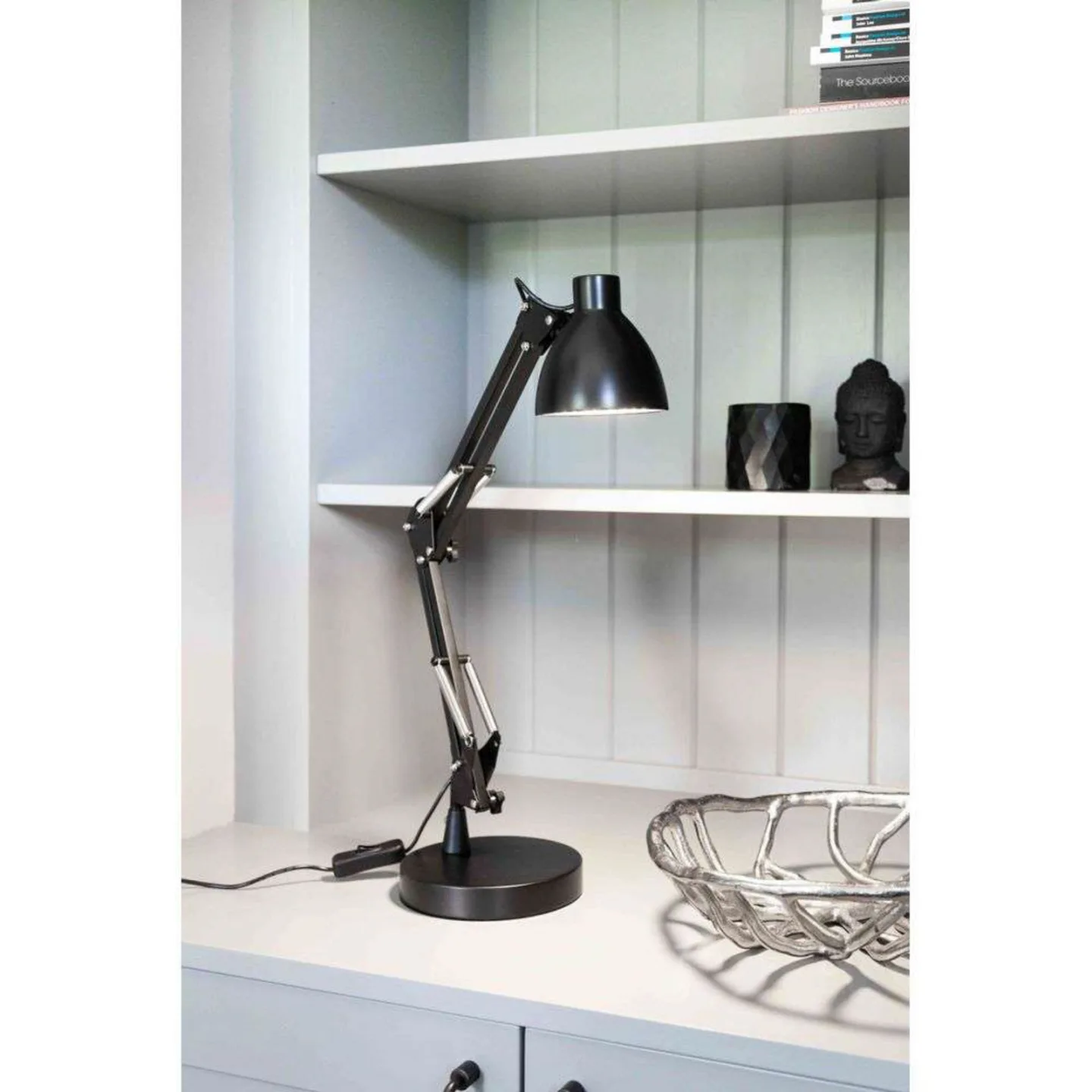 Bronx LED Tischleuchte Black - Halo Design - Arbeitszimmer / Büro - Aluminium