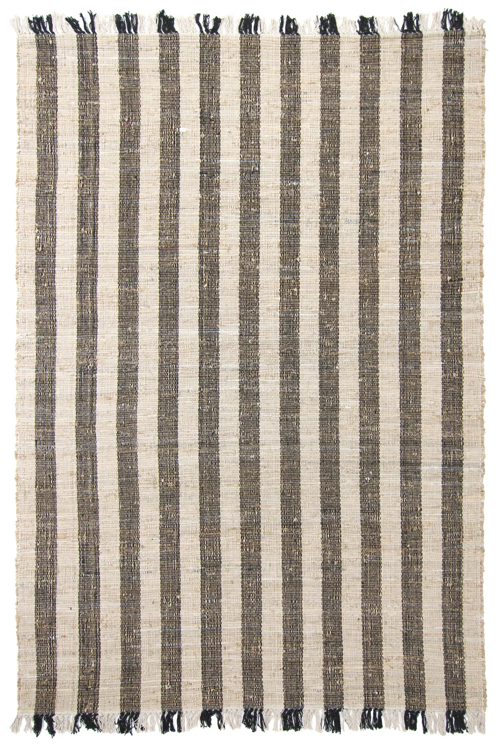 Bomullsteppe - Hedda (svart) (Størrelse: 240 x 340 cm)