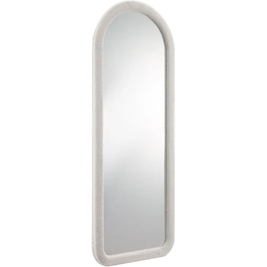 Spiegel Foliano Beige Spiegelglas/Kunstfell (100% Polyester) B 60 H 160 cm