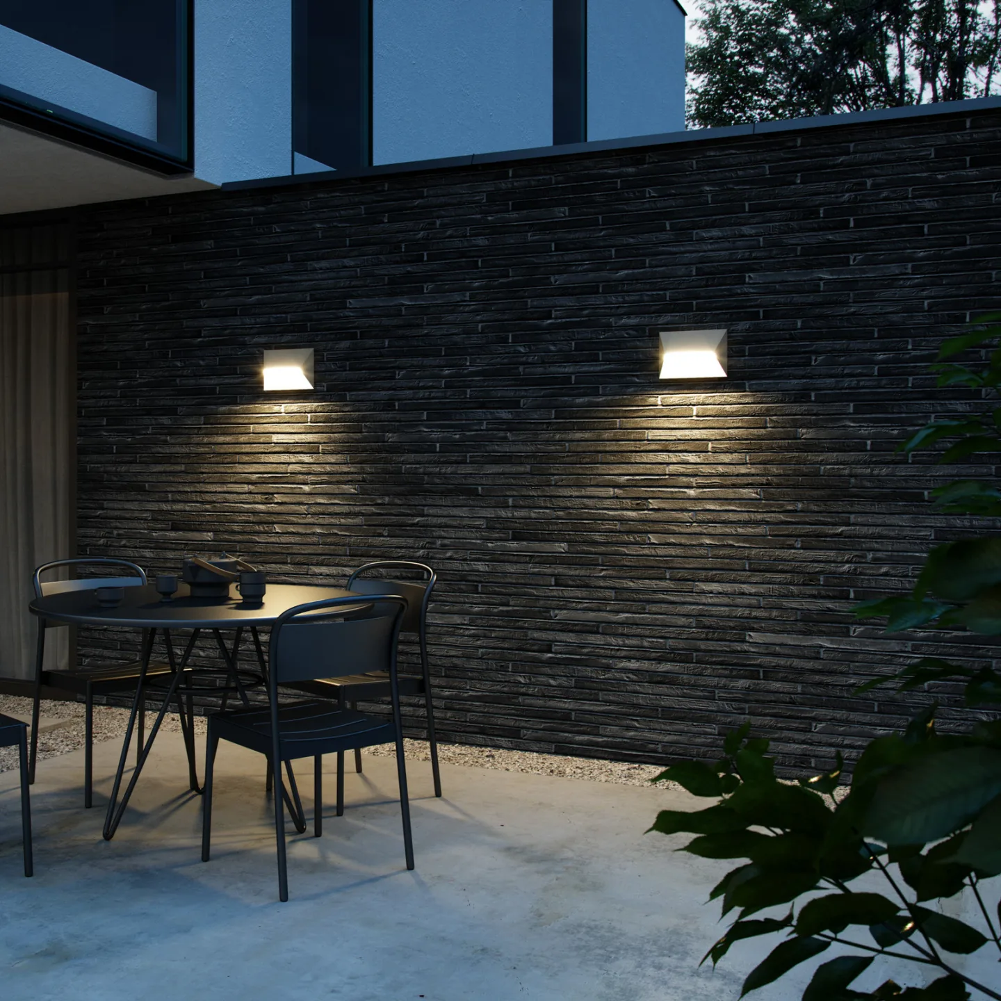 Pontio 27 Utendørs Vegglampe Sanded - Nordlux - Moderne - Metall - Kantet