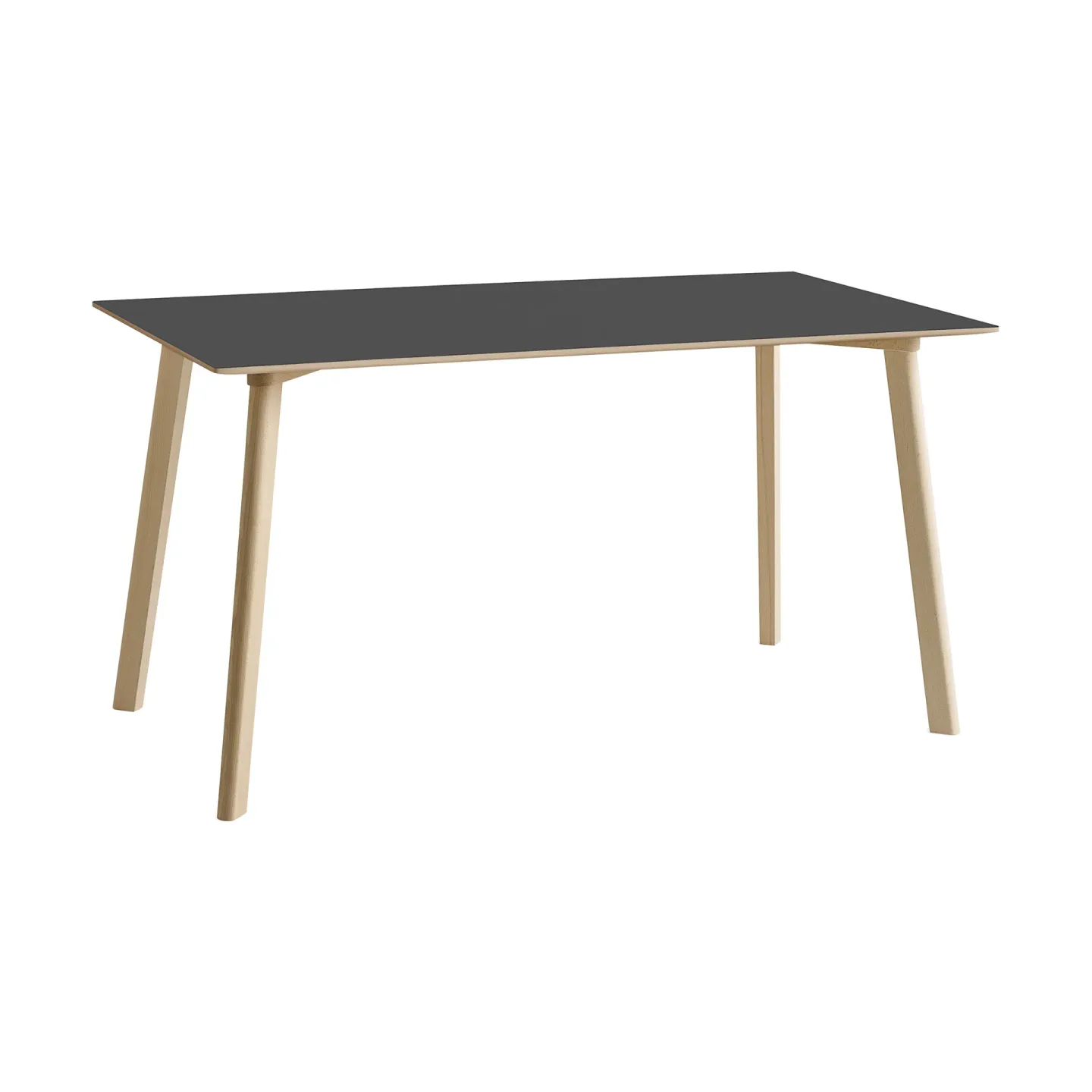 HAY CPH210 Deux 2.0 bord 75x140 cm Stone grey-untreated beech