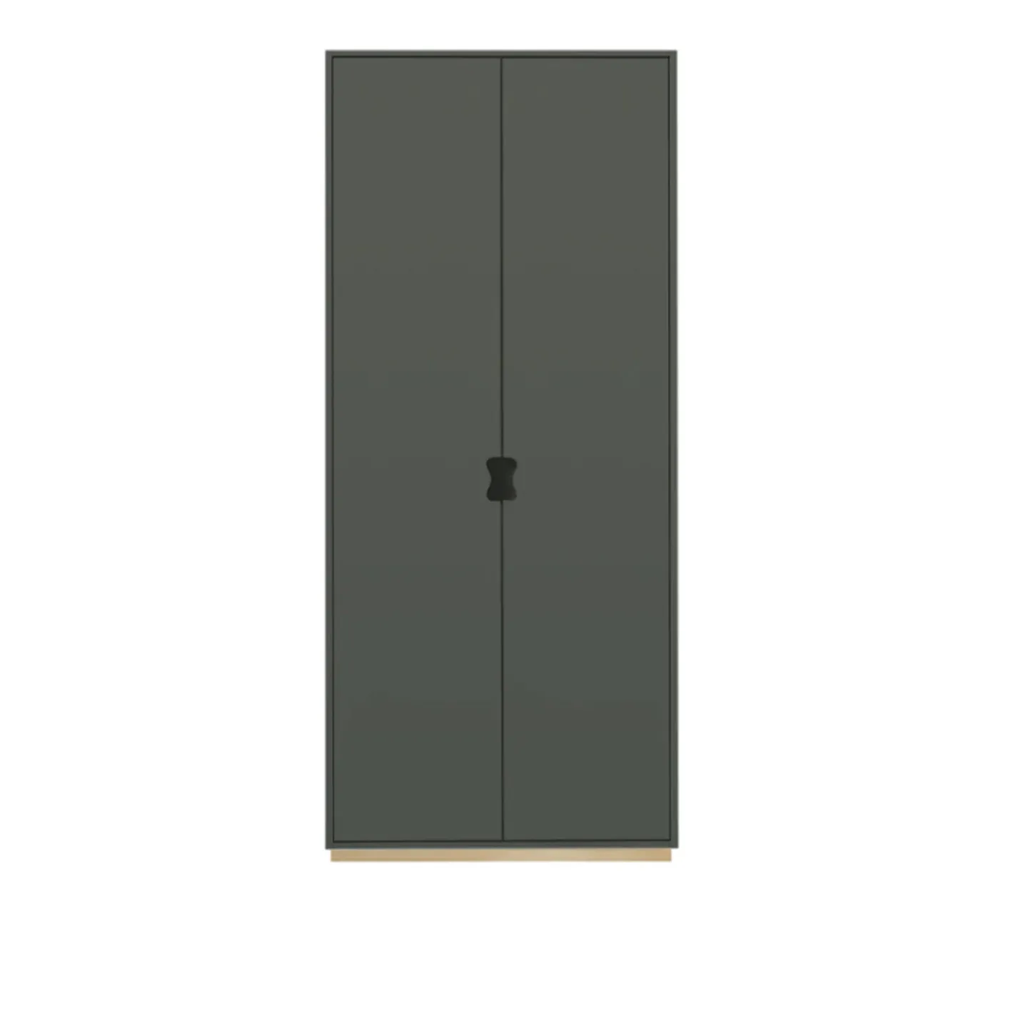 Asplund - Snow Cabinet F D30 Covered Doors - Green Khaki, Ek Sockel - Skåp och vitrinskåp - Grön - Trä