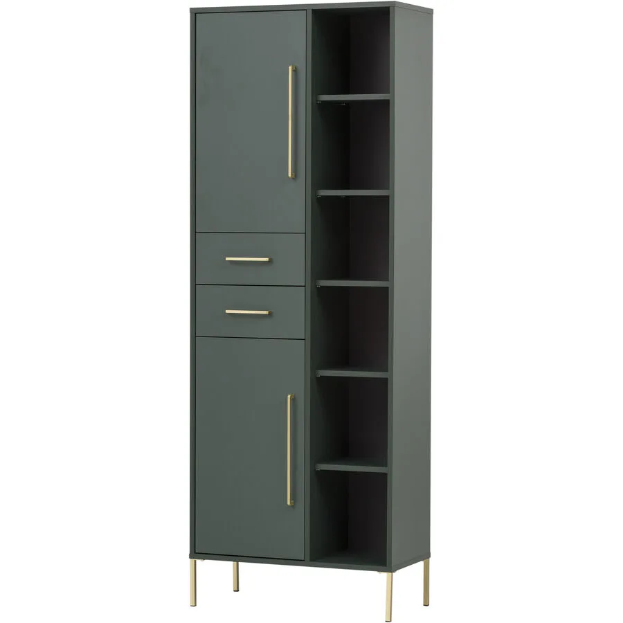 Hochschrank Annkatrin waldgrün Holzwerkstoff B 67 H 184 cm