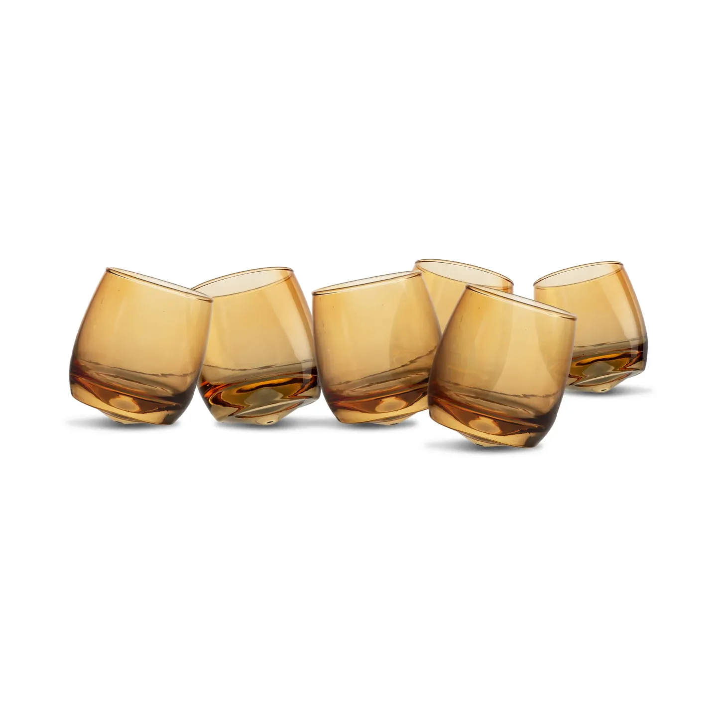 Sagaform Sagaform Becher mit abgerundetem Boden 30 cl 6-Pack Amber